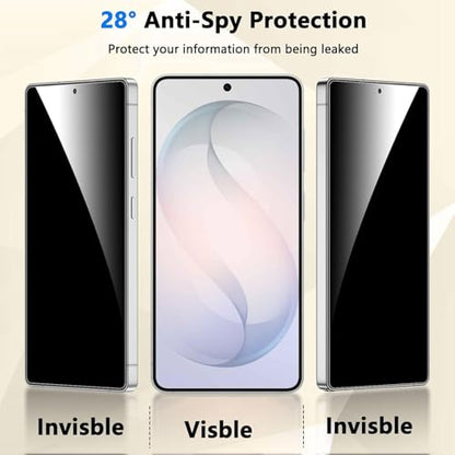 3 Pack Privacy Screen Protector for Samsung Galaxy A17, Anti-Spy Private Flexible TPU Hydrogel Protective Film, Full Coverage Anti-Scratch Self-Healing, Sensitive Touch, Fingerprint Unlock