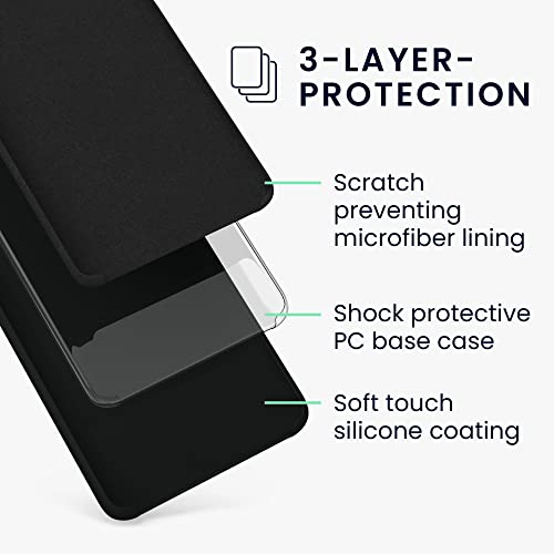 kwmobile Case Compatible with Google Pixel 7 Pro Case - TPU Silicone Phone Cover with Soft Finish - Black - color: black, size: Pixel 7 Pro
