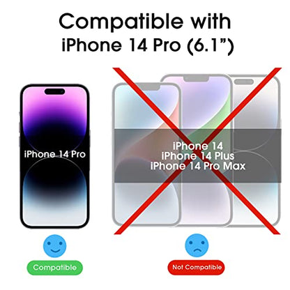 amFilm Auto-Alignment OneTouch for iPhone 14 Pro [6.1''] Screen Protector + Camera Lens Protector, Tempered Glass, 30 Seconds Installation, Bubble Free, Case Friendly, Anti-Scratch 2 Pack - size: IPH14P-6.1”