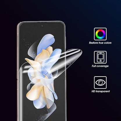 3PCS Clear Screen Protector for Samsung Galaxy Z Flip 5 5G Inner Screen Protection Hydrogel Films Not Tempered Galss (Inner Screen Film) - size: Inner Screen Film