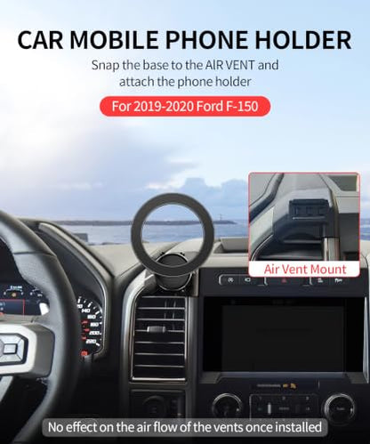 Car Phone Mount for 2019 2020 Ford F-150 Accessories, Magsafe Magnetic Clip - size: for 2019 2020 Ford F-150