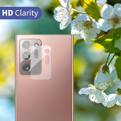 2 Pack Tempered Glass Screen Protector Applicable for Samsung Galaxy Note 20 Ultra 6.9 inch 2 Pack HD Camera Lens Protector, HD Clear Scratch Resistant Suitable - color: Note 20 Ultra