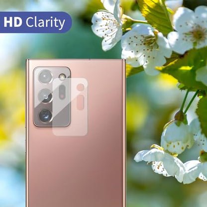 2 Pack Tempered Glass Screen Protector Applicable for Samsung Galaxy Note 20 Ultra 6.9 inch 2 Pack HD Camera Lens Protector, HD Clear Scratch Resistant Suitable - color: Note 20 Ultra