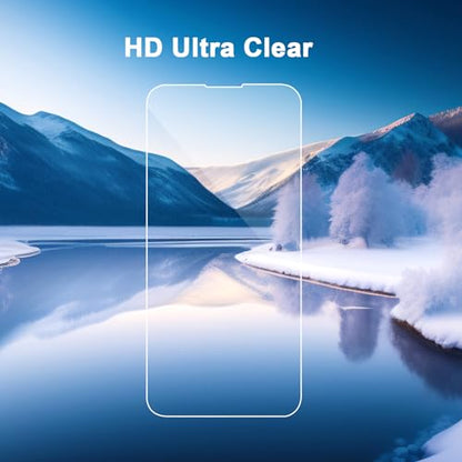 SIBEITU 3+3 Pack Screen Protector + Camera Lens Protector for iPhone 14 | 6.1 Inch HD 9H Hardness Tempered Glass Film, Scratch Resistant, Sensor Protection, Case Friendly, High Response, Bubble Free - size: iPhone 14 6.1"