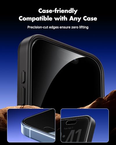 UNBREAKcable Privacy Screen Protector for iPhone 17, 2-Pack - size: iPhone 17