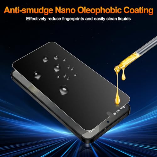 2 Pack for Samsung Galaxy S24 Anti-Glare Matte Privacy Screen Protector 6.2 inch, Smooth and Responsive Touch Flexible EPU Film, [Support Fingerprint Unlock] [Self-Healing] [Not Glass]