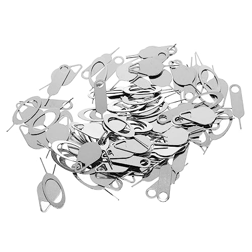 Housoutil 100 Pcs Creative Sim Openers Lightweight and Compact for Mobile Phone and Tablet Sim Removals Keychain Accessible