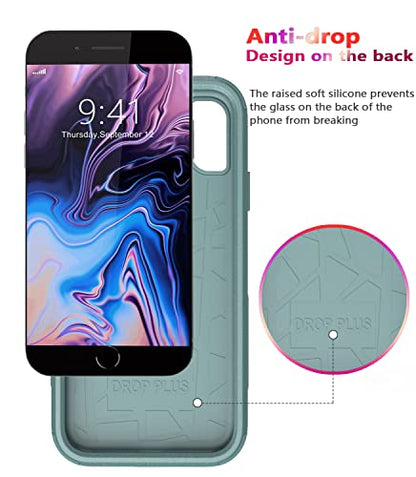 Diverbox for iPhone 8 Plus Case, iPhone 7 Plus Case [Shockproof] [Dropproof] [Dust-Proof],Heavy Duty Protection Phone Case Cover for Apple iPhone 8 Plus & 7 Plus (Pine Green) - color: Pine Green