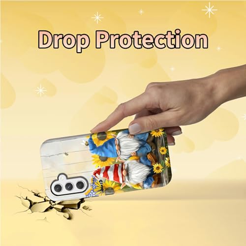 Garden Gnome Phone Case for Samsung Galaxy S25, Dual Layer Shockproof Rugged Cover with Soft TPU + Hard PC, Anti-Scratch Slim Fit Wireless Charging Compatible - color: Garden Gnome, size: 6.2" Galaxy S25