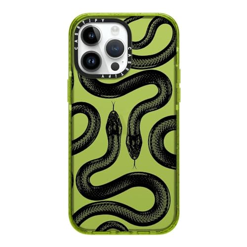 CASETiFY for iPhone 14 Pro Max Case - Impact | Slim Fit | 8.2 ft. 4x Military Grade Drop Protection | Black Kingsnake | Kiwi - color: Black Kingsnake