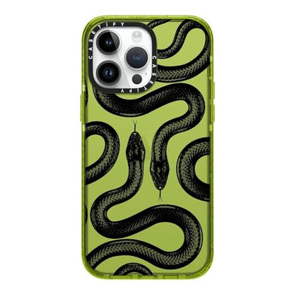 CASETiFY for iPhone 14 Pro Max Case - Impact | Slim Fit | 8.2 ft. 4x Military Grade Drop Protection | Black Kingsnake | Kiwi - color: Black Kingsnake
