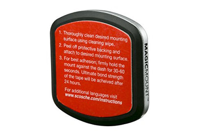 Scosche MPTFM MagicMount Pro Magnetic Car Phone Holder - Strong Magnet Mount for iPhone and Android - Secure Magnetic Flush Mount for Car Dashboard - Universal 360° Adjustable Mobile Cell Holder - size: 1 Pack, style: 3M Flush