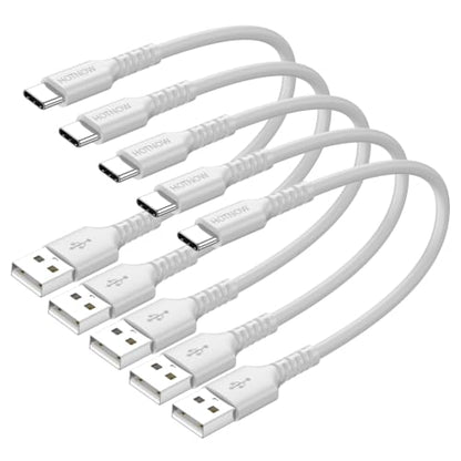 Short USB C Cable 1ft / 12 inch 5Pack, USB to USB C Cable Fast Charging - color: White, size: 1FT