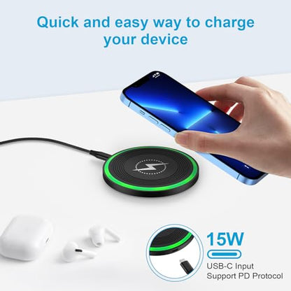 15W Samsung S26 Fast Wireless Charger for Galaxy S26 Ultra S25 FE Z Flip7