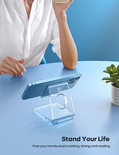 Lamicall Clear Cable Clips & Phone Stand
