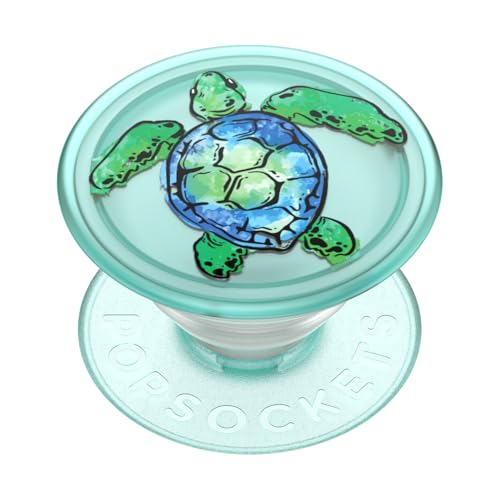 PopSockets Adhesive Phone Grip, Holder- Translucent Tortuga