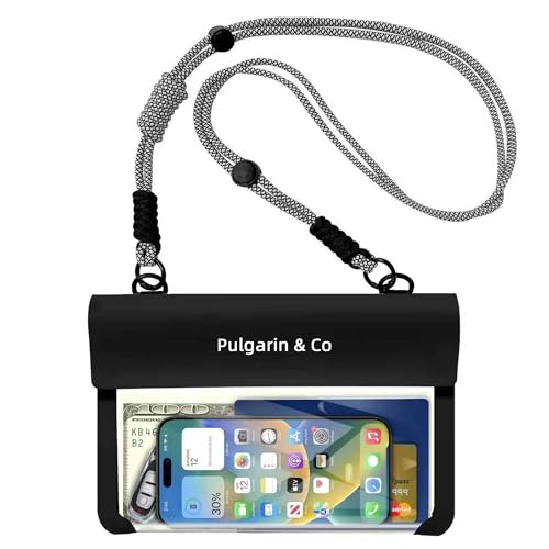 Pulgarin & Co Waterproof Phone Pouch (Black, Waterproof Waist Bag) - color: Black