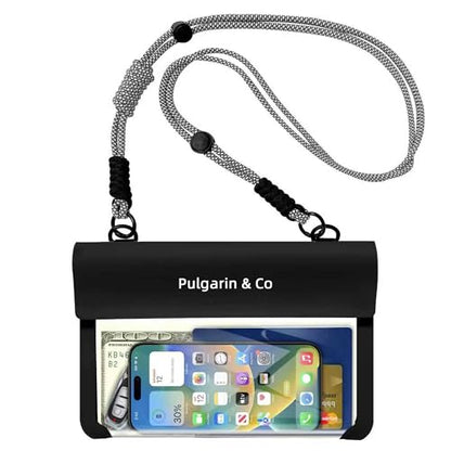 Pulgarin & Co Waterproof Phone Pouch (Black, Waterproof Waist Bag) - color: Black