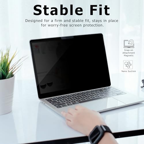 Adeway Privacy Screen Protector for Surface Laptop 6/5/4/3/2/1 13.5 Inch - size: Laptop 6/5/4/3/2/1 13.5"