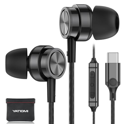 USB C Headphones for Samsung Galaxy S26 S25 S24 Ultra iPhone 17 16 Pro Max