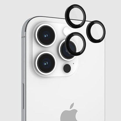 Pelican iPhone 15 Pro Max/iPhone 15 Pro Camera Lens Protector - Black - size: iPhone 15 Pro / iPhone 15 Pro Max