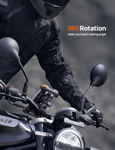 Aomiker Bike Motorcycle Phone Holder Mount - [2025 Quick Release] Bike Phone Holder Handlebar Clamp, Bicycle Scooter Phone Clip for iPhone 15 14 13 12 11 Pro Max Plus Mini, 4.7-6.8" Smartphone - color: Upgraded - Orange