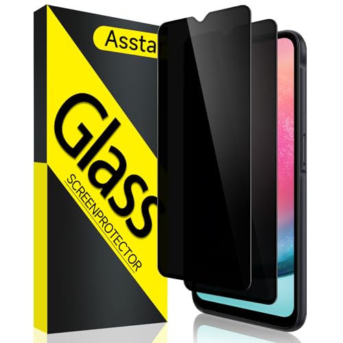 Asstar [2 Pack] Privacy Screen Protector for Samsung Galaxy A25 5G 6.5" Protection - color: Black-A25