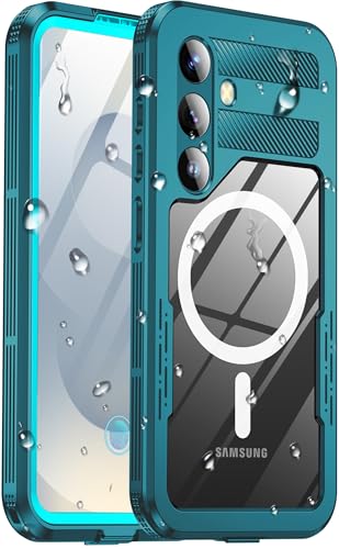 for Samsung Galaxy S25+ Plus Waterproof Case, [Fit for Magsafe] [IP68 Water Proof] [Built-in Screen Protector], Magnetic Heavy Duty Military Grade Rugged Phone Case for S 25+ Plus 6.7", Teal - color: Teal, size: Samsung Galaxy S25 Plus