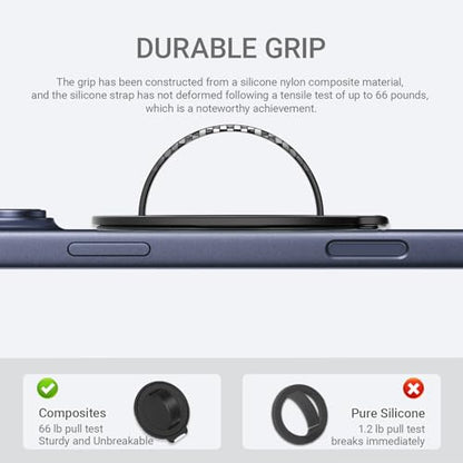 Grat 3 for Magsafe Magnetic Phone Grip Stand, Black - color: Stand-Black