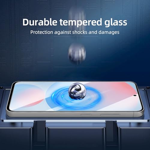 NEW'C 3 Pack Designed for Samsung Galaxy S25 FE Screen Protector,Tempered Glass,Case Friendly Scratch-proof, Bubble Free, Ultra Resistant - size: S25 FE 6.7 inches