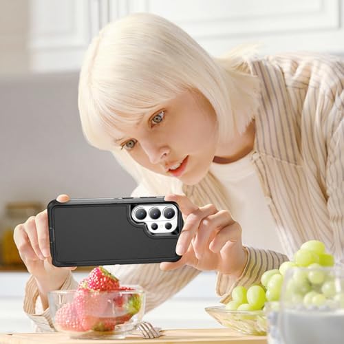 Shockproof Case for Samsung Galaxy S26 Ultra 6.9 inch,Heavy Duty Rugged Military Grade Protection,Hard Sturdy Phone Cover for Samsung S26 Ultra,Black - color: Black