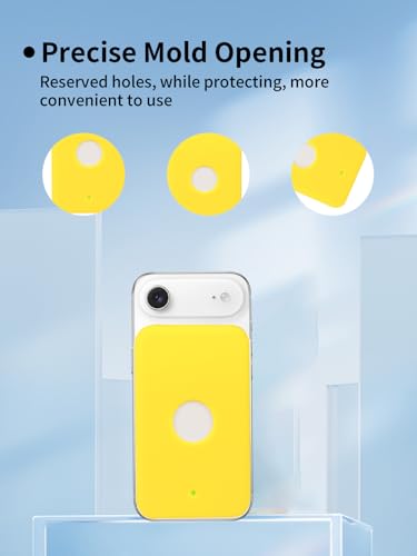 Compatible with Apple iPhone Air MagSafe Battery,UYRUREL Premium Silicone Shockproof Protection Ultra-Thin Design, Comfortable and Skin-Friendly,Yellow. - color: Yellow