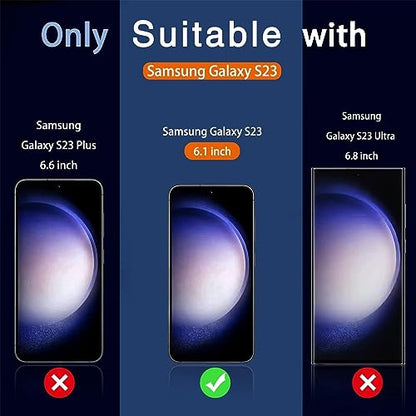 Milomdoi Privacy Screen Protector for Samsung Galaxy S23 - size: 6.1 Inch
