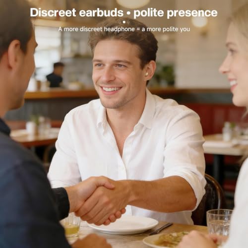 Small Invisible Mini Earbuds Wireless Bluetooth for Small Ear Canals - color: Black
