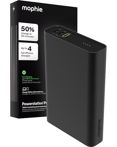 Mophie Powerstation Fast 20,000mAh Power Bank | Faster Charging | 45W, Multi-Device - size: 20,000mAh