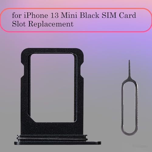 for iPhone 13 Mini Black Single SIM Card Tray Slot Replacement