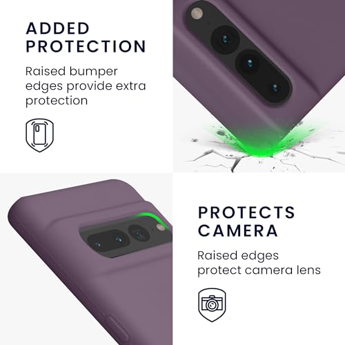 kwmobile Case Compatible with Google Pixel 7 Pro Case - TPU Silicone Phone Cover with Soft Finish - Pale Iris - color: Pale Iris, size: Pixel 7 Pro