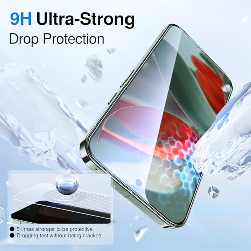 SMARTDEVIL Screen Protector for Google Pixel 9 Pro (3 Pack) + Camera Lens Protector, HD Tempered Glass, Fingerprint Unlock Friendly, 9H Military-Grade Protection, Scratch & Drop Resistant - size: Pixel 9 Pro