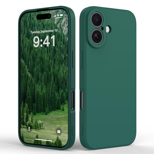 Suitable for iPhone 17 Phone Case, Ultra Thin TPU Shockproof Anti-Scratch Case, Soft Fall-Resistant Phone case, Solid Color Phone Cover for iPhone 17, Dark Green - color: Dark Green, size: iPhone 17
