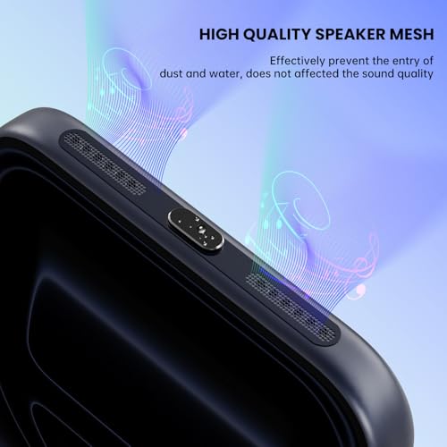 5PCS USB C Dust Plug & iPhone Speaker Protector for iPhone 17 Pro Max - color: Deep Blue