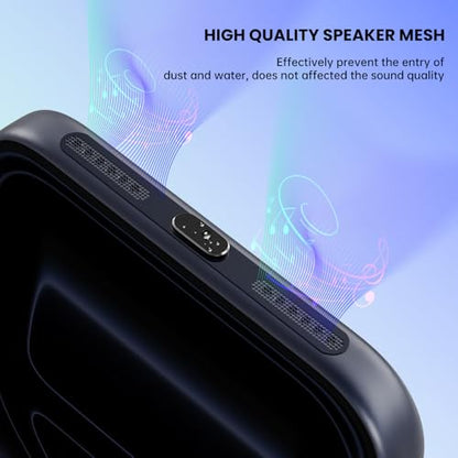 5PCS USB C Dust Plug & iPhone Speaker Protector for iPhone 17 Pro Max - color: Deep Blue