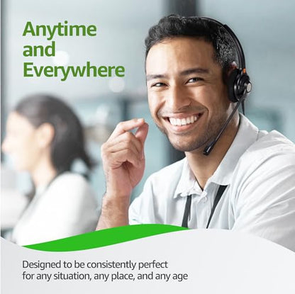 IPD IPH-215 Office Phone Headset Binaural Wired QD to RJ9 - color: 215-DG-FOAM