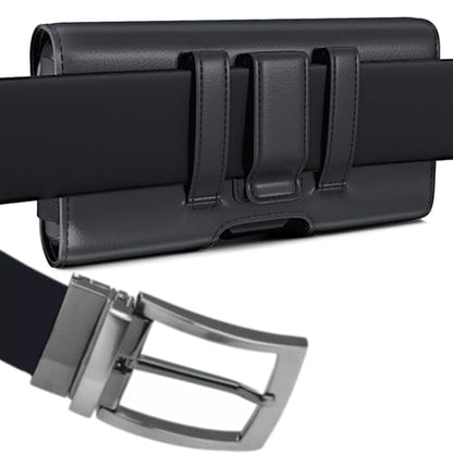 Holster for iPhone Pro Max & Plus Models Only (17,16,15,14,13,12,11,Xs Max) – Premium Cell Phone Case with Belt Clip, ID Card Pouch Holder Cover, Black - size: iPhone Pro Max & Plus
