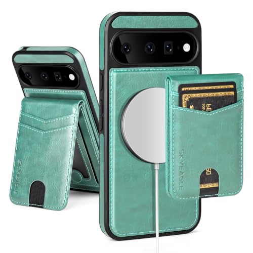 SkyEagle Compatible with MagSafe Google Pixel 11 Wallet Case,Blue Green - color: Blue Green, size: Google Pixel 11 6.3"