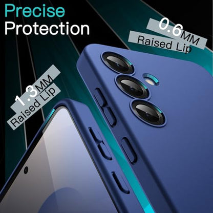 JETech Slim Case for Samsung Galaxy S25, Navy | Camera Lens Protection, Soft TPU Design, Matte Finish, Shockproof Protection - color: Navy, size: Galaxy S25