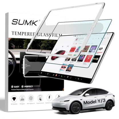 Screen Protector for Tesla Model 3 (2024-2026)/Model Y 2025 - size: 15.4" Model Y/3 Front-M