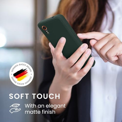 kwmobile Case Compatible with Samsung Galaxy Xcover7 Case - Soft Slim Protective TPU Silicone Cover - Moss Green - color: moss green