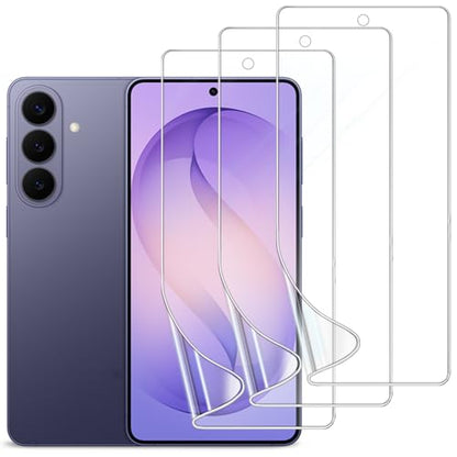 3 Pack Screen Protector Compatible for Samsung Galaxy S26 Plus, HD Flexible Soft TPU Hydrogel Film for Samsung Galaxy S26 Plus 5G - Support Fingerprint Unlock, High Sensitivity - size: Samsung Galaxy S26 Plus