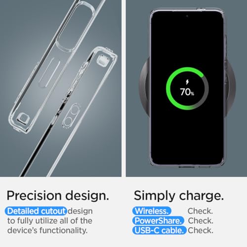 Spigen Liquid Crystal Designed for Galaxy S24 Case (2024) [Military-Grade Protection] - Crystal Clear - color: Crystal Clear, size: 6.2in (Galaxy S24)