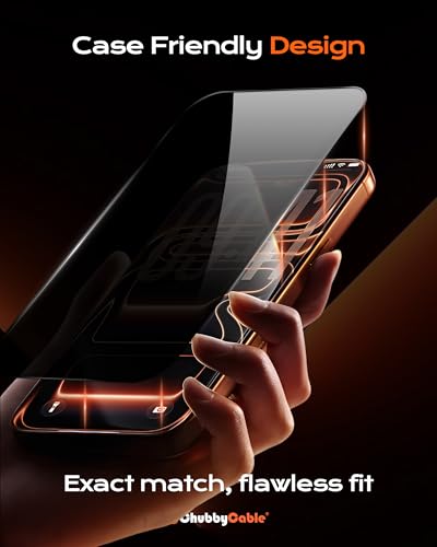 chubbycable Privacy Screen Protector for iPhone 17 Pro Max, 2 Pack - size: 17 Pro Max